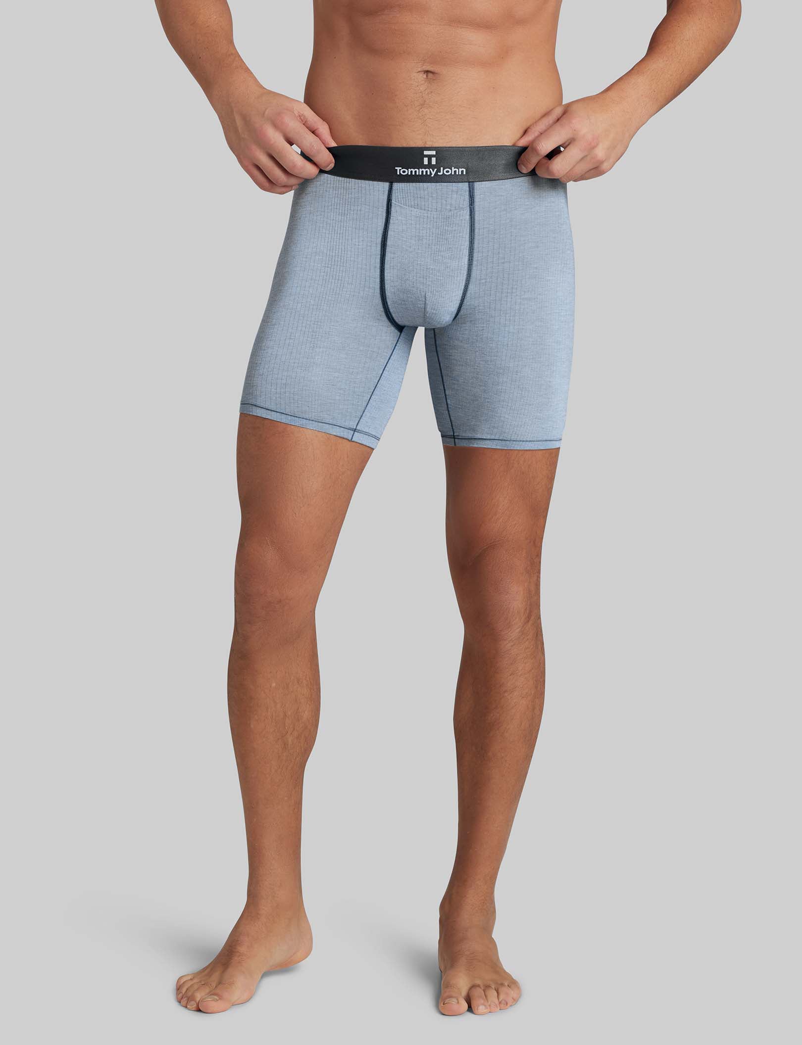 Second Skin Luxe Rib Mid Length Boxer Brief 6