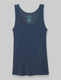 Women's Lounge Tank::Dress Blues Heather::BR::Model is wearing Scoop Neck::Swatch