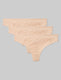 Women's Cool Cotton Thong (3-Pack)::Maple Sugar