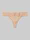 Women's Second Skin Thong, Lace Waist::Maple Sugar Lace Waist::Swatch