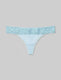 Women's Second Skin Thong, Lace Waist::Ice Blue Lace::Swatch