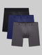 Air Mid-Length Boxer Brief 6" (3-Pack)::Black/Blue/Gray