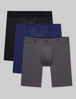Air Boxer Brief 8" (3-Pack)::Black/Blue/Gray