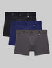 Air Trunk 4" (3-Pack)::Black/Blue/Gray