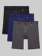 Air Boxer Brief 8" (3-Pack)::Black/Blue/Gray