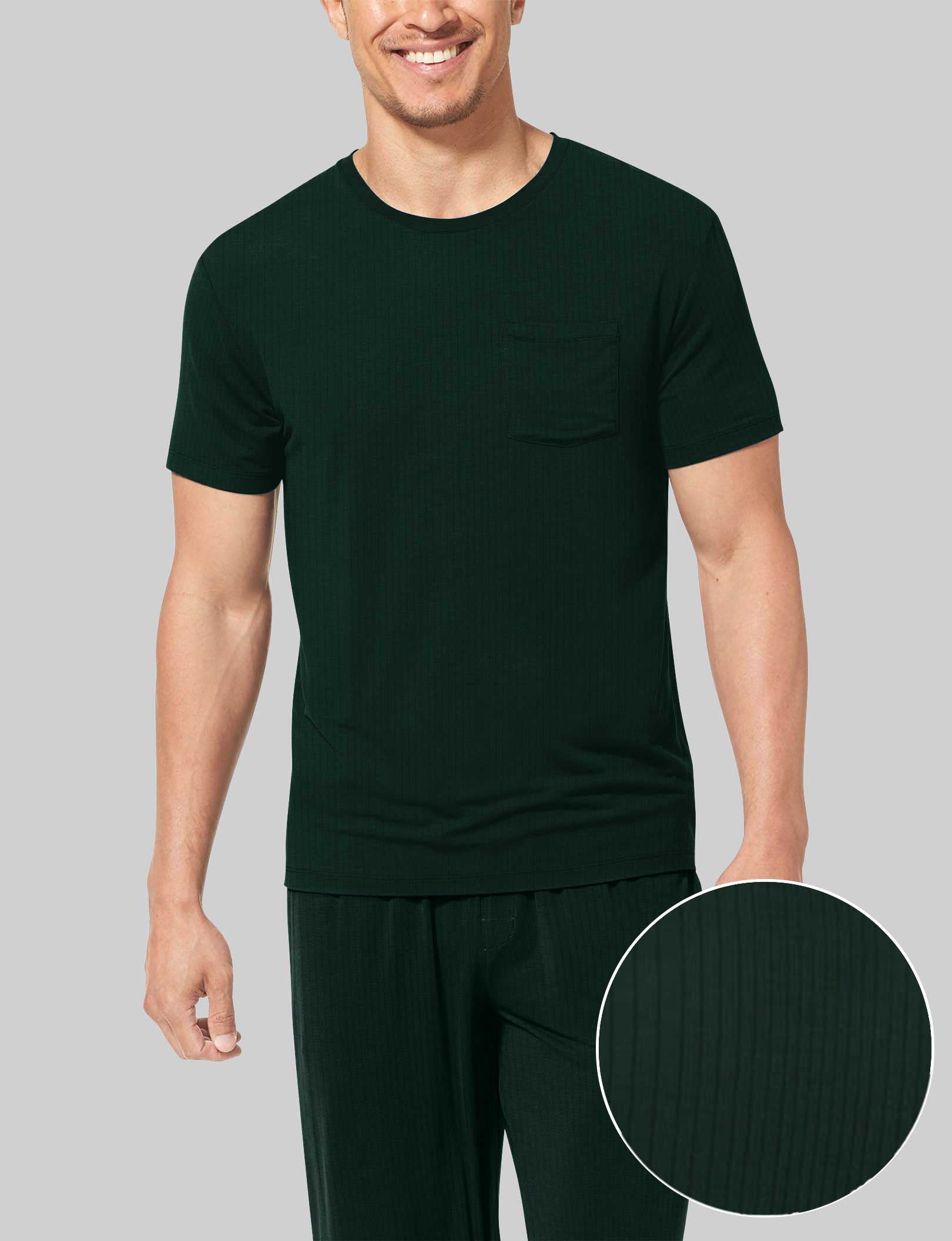 Second Skin Luxe Rib Sleep Pocket Tee