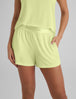 Women's Second Skin Luxe Rib Sleep Short::Luminary Yellow
