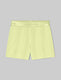 Women's Second Skin Luxe Rib Sleep Short::Luminary Yellow::Swatch