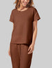 Women's Zen Waffle Tee::Cacao Nibs