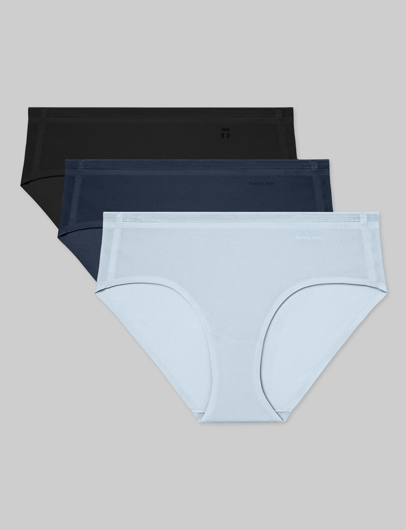 Women's Air Brief (3-Pack)::Black/Dress Blues/Cerulean