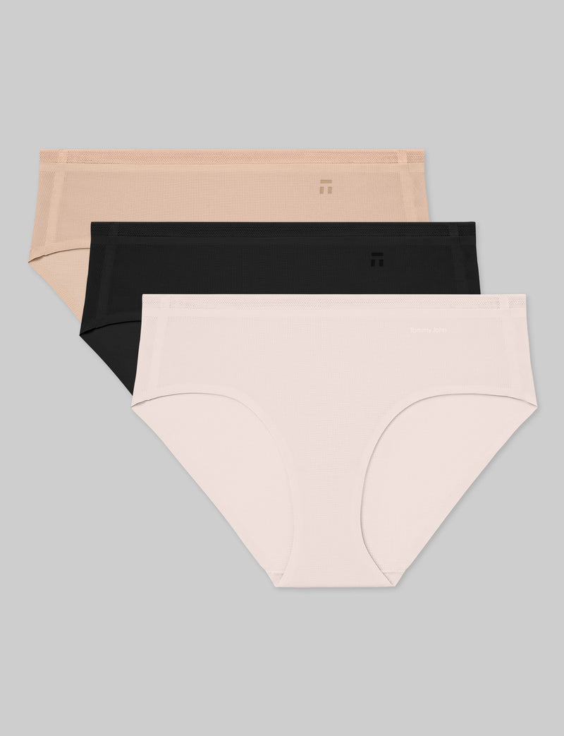 Women's Air Brief (3-Pack)::Rugby Tan/Rosewater/Black