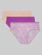Women's Air High Rise Brief (3-Pack)::Tan/Dahlia/Feathers