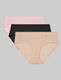 Women's Air Brief (3-Pack)::Veiled Pink/Black/Rugby Tan