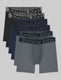 360 Sport Mid-Length Boxer Brief 6" (6-Pack)::Black/Dress Blues/Turbulence
