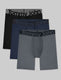 360 Sport Boxer Brief 8" (3-Pack)::Dress Blues/Turbulence/Black
