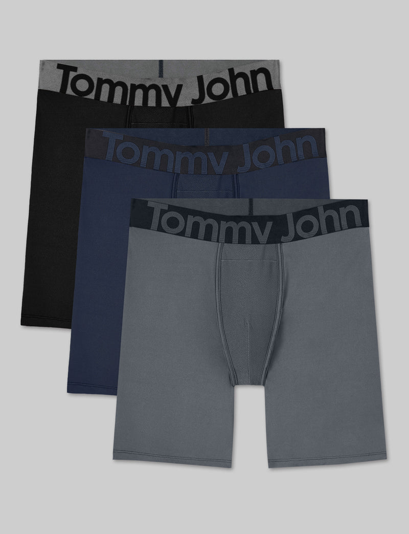 360 Sport Boxer Brief 8" (3-Pack)::Dress Blues/Turbulence/Black