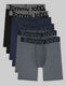 360 Sport Boxer Brief 8" (6-Pack)::Black/Dress Blues/Turbulence