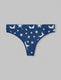 Women's Second Skin Thong::Bright White Stars::Swatch
