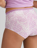 Women's Air High Rise Brief::Coconut Milk Abstract Feathers