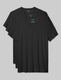 Cool Cotton Crew Neck Modern Fit Undershirt (3-Pack)::Black::Swatch