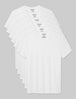Cool Cotton Crew Neck Modern Fit Undershirt (6-Pack)::White::Swatch