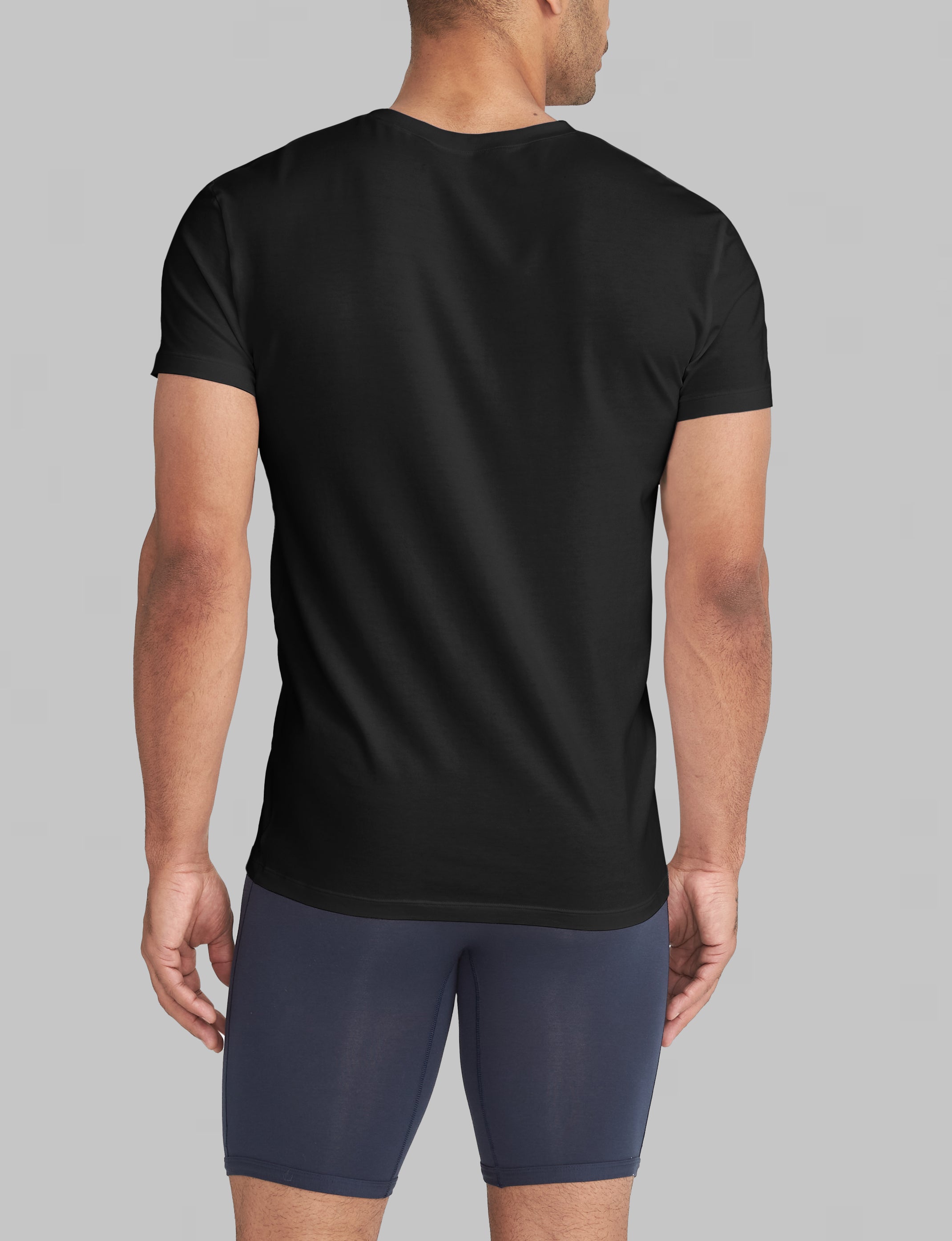 Cool Cotton High V-Neck Modern Fit Undershirt (6-Pack)