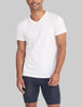 Cool Cotton High V-Neck Modern Fit Undershirt::White