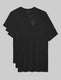 Cool Cotton High V-Neck Modern Fit Undershirt (3-Pack)::Black