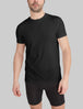 Second Skin Crew Neck Modern Fit Undershirt::Black