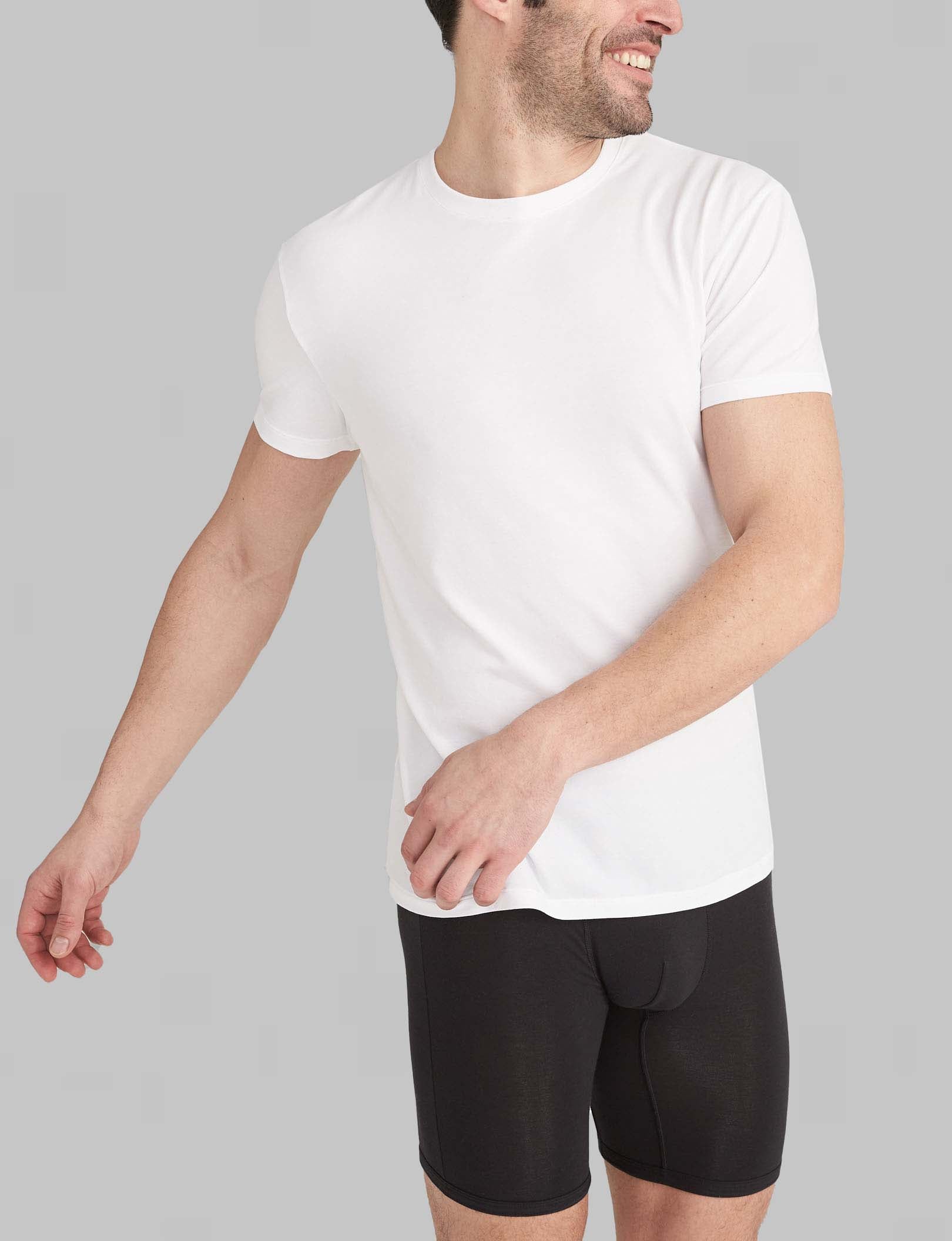 Second Skin Crew Neck Modern Fit Undershirt (6-Pack)