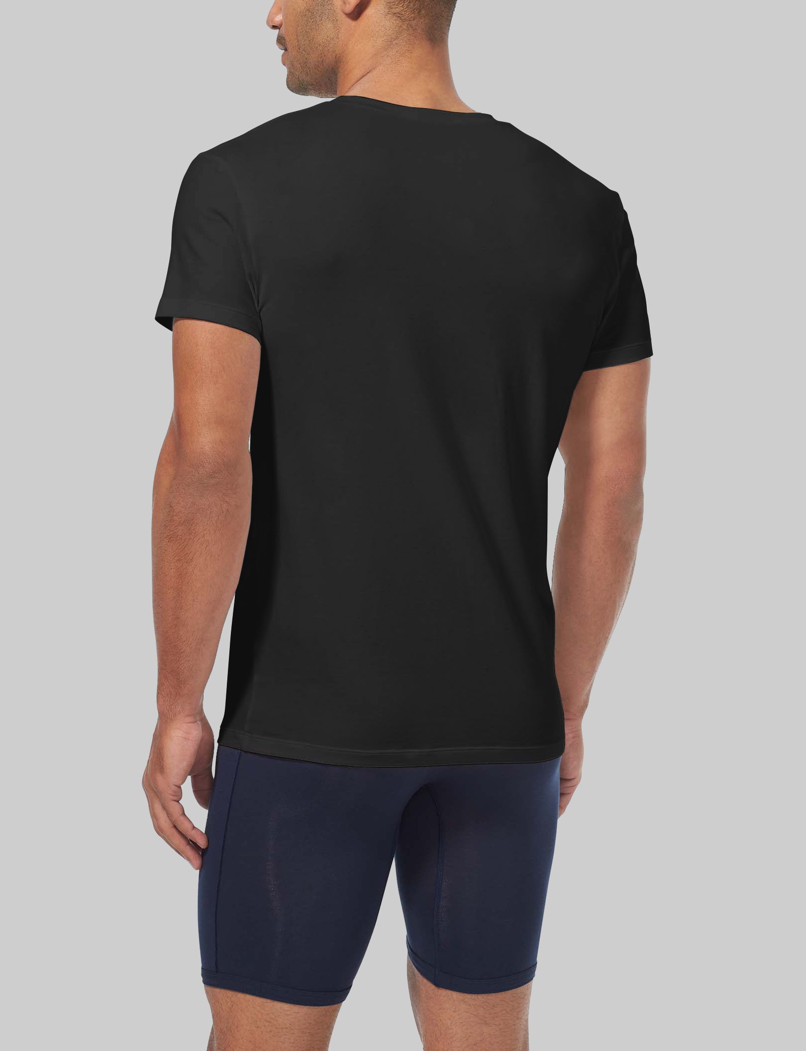 Second Skin High V-Neck Modern Fit Undershirt (6-Pack)