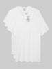 Second Skin High V-Neck Modern Fit Undershirt (3-Pack)::White