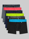 360 Sport Trunk 4" (6-Pack)::Turbulence/Diva Pink/Dress Blues/Acid Lime/Black/Atomic Blue