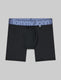 360 Sport Mid-Length Boxer Brief 6"::Black/Ebb and Flow Stripe WB::Swatch