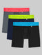 360 Sport Mid-Length Boxer Brief 6" (3-Pack)::Pink/Lime/Blue
