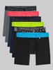 360 Sport Mid-Length Boxer Brief 6" (6-Pack)::Turbulence/Diva Pink/Dress Blues/Acid Lime/Black/Atomic Blue