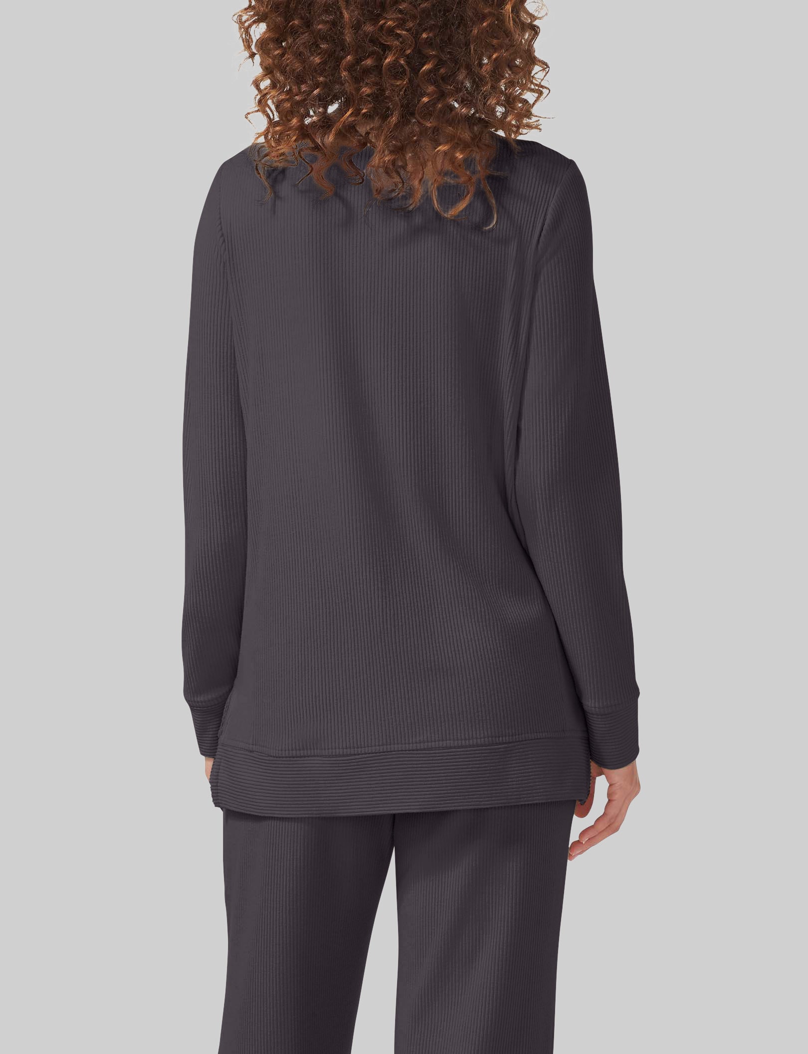 Women's Zen Ribbed Long Sleeve Crew Neck