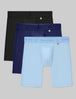 Air Boxer Brief 8" (3-Pack)::Black/Blue/Dutch Canal