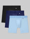 Air Mid-Length Boxer Brief 6" (3-Pack)::Black/Blue/Dutch Canal