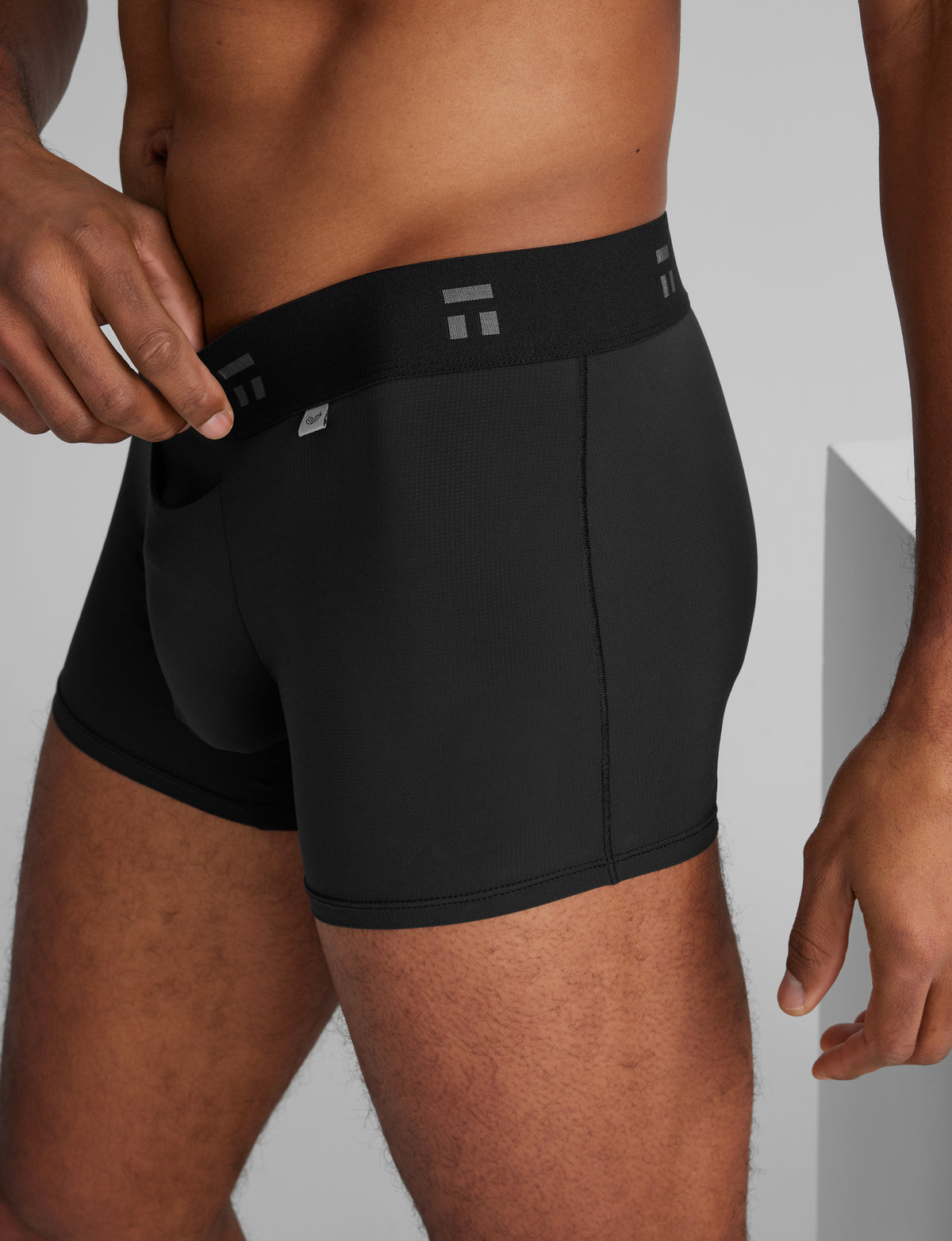 Man wearing Tommy John Air trunks.
