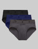 Air Brief (3-Pack)::Black/Baritone Blue/Gray Pinstripe