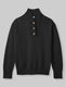 Women's Sweater Lounge Henley::Black::Swatch