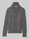Women's Sweater Lounge Henley::Medium Heather Grey::Swatch