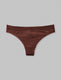 Women's Second Skin Luxe Rib Thong::Walnut Luxe Rib::Swatch