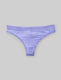 Women's Second Skin Luxe Rib Thong::Jacaranda::Swatch