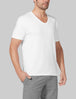 Second Skin V-Neck Tee::White