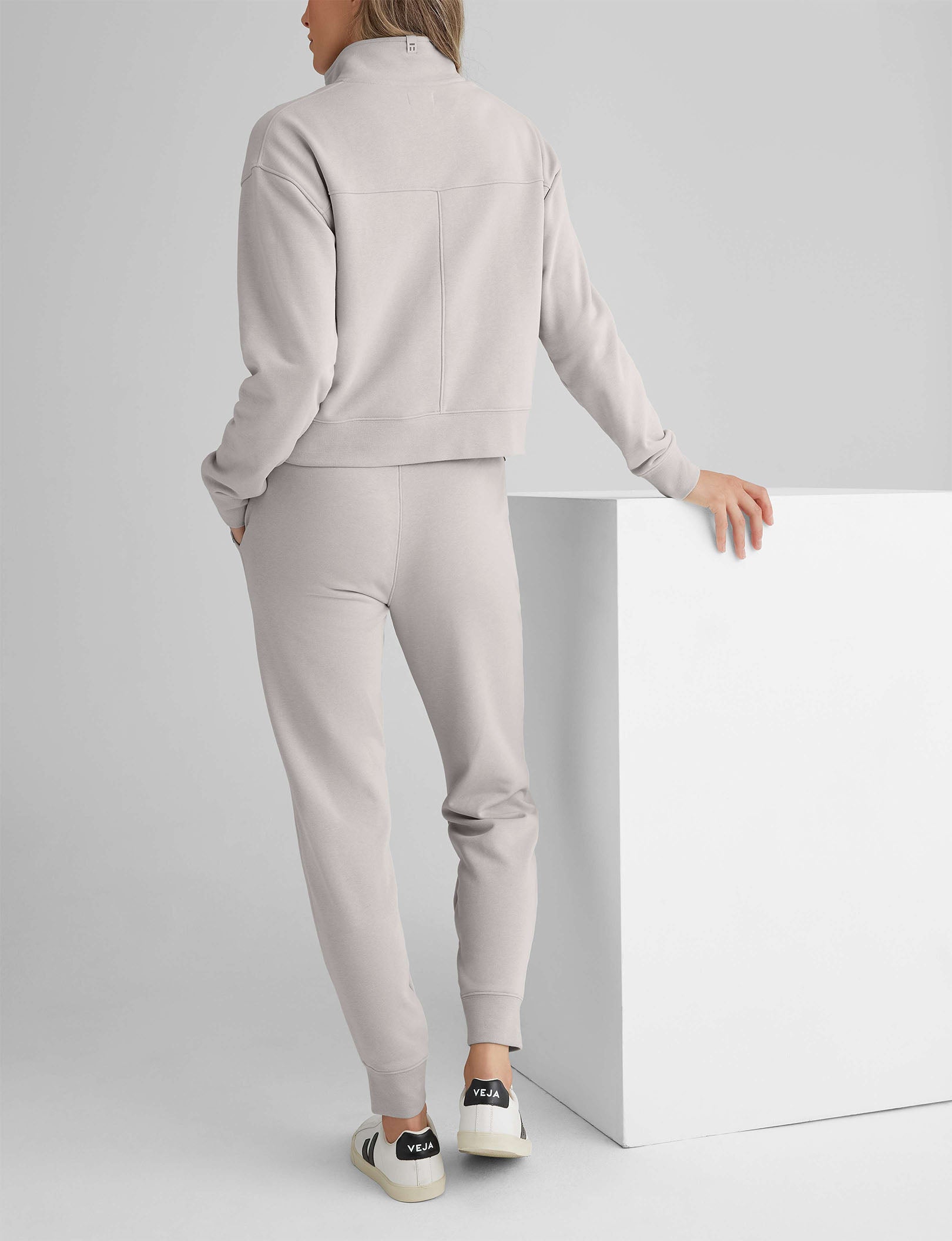 Women's French Terry Half-Zip & Jogger Set