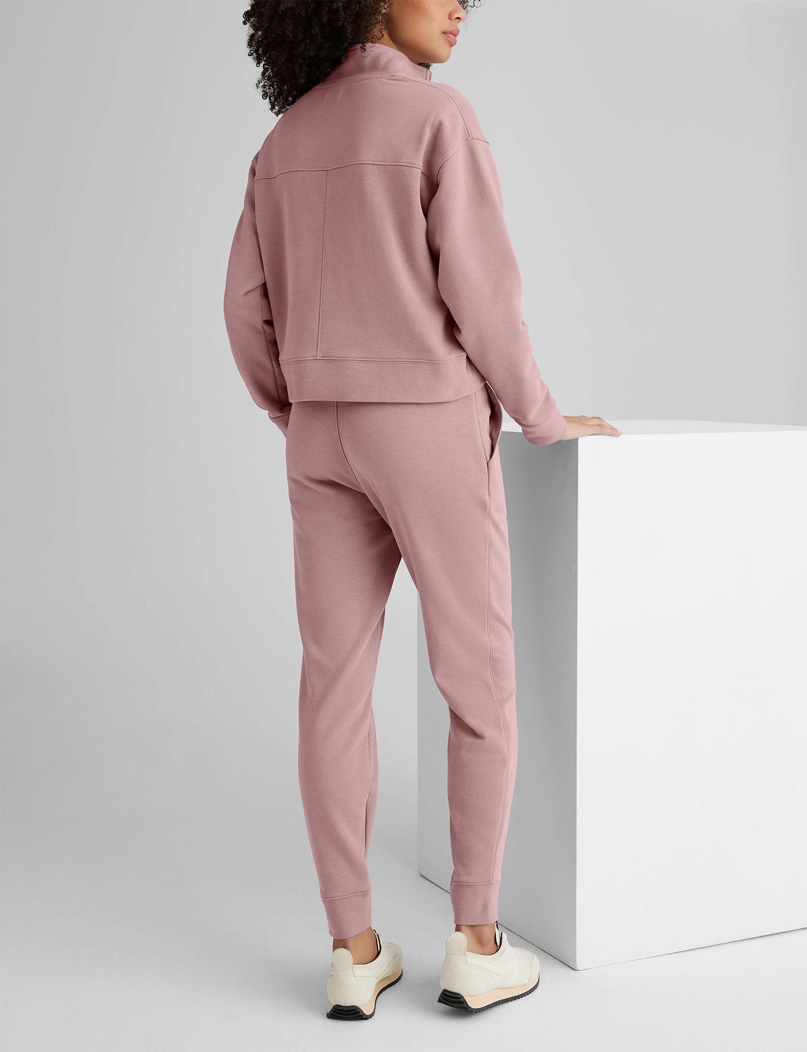 Women's French Terry Half-Zip & Jogger Set