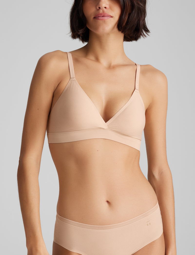 Air Triangle Bralette::Rugby Tan