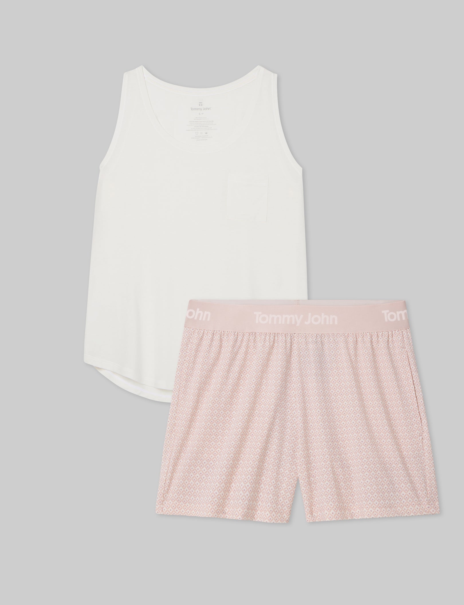 Women's Second Skin Sleep Pocket Tank & Short Set